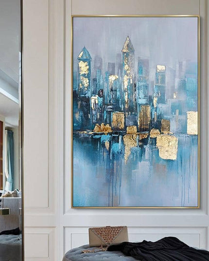 Foggy City Canvas Art - Immortal Cityscape That Lasts for Centuries