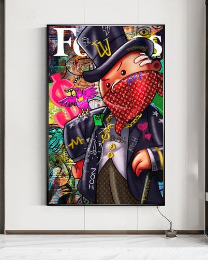 Forbes Gangster: Alec Monopoly Graffiti Print Wall Poster