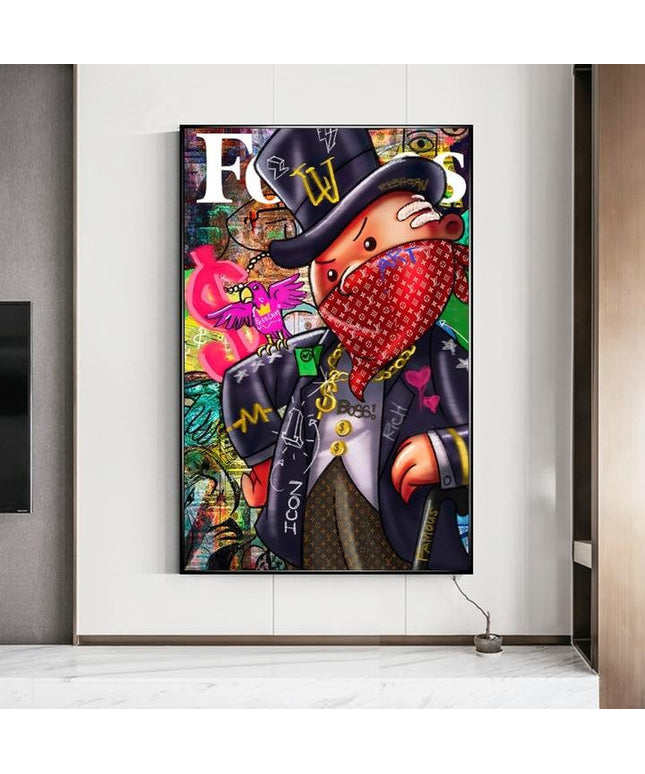 Forbes Gangster: Alec Monopoly Graffiti Print Wall Poster