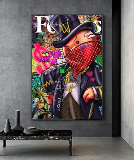 Forbes Gangster: Alec Monopoly Graffiti Print Wall Poster