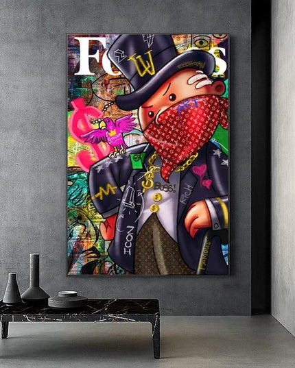 Forbes Gangster: Alec Monopoly Graffiti Print Wall Poster