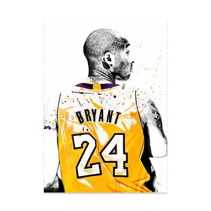 Copy of Kobe Bryant - Lakers Classic Move Art Canvas Print Wall Poster
