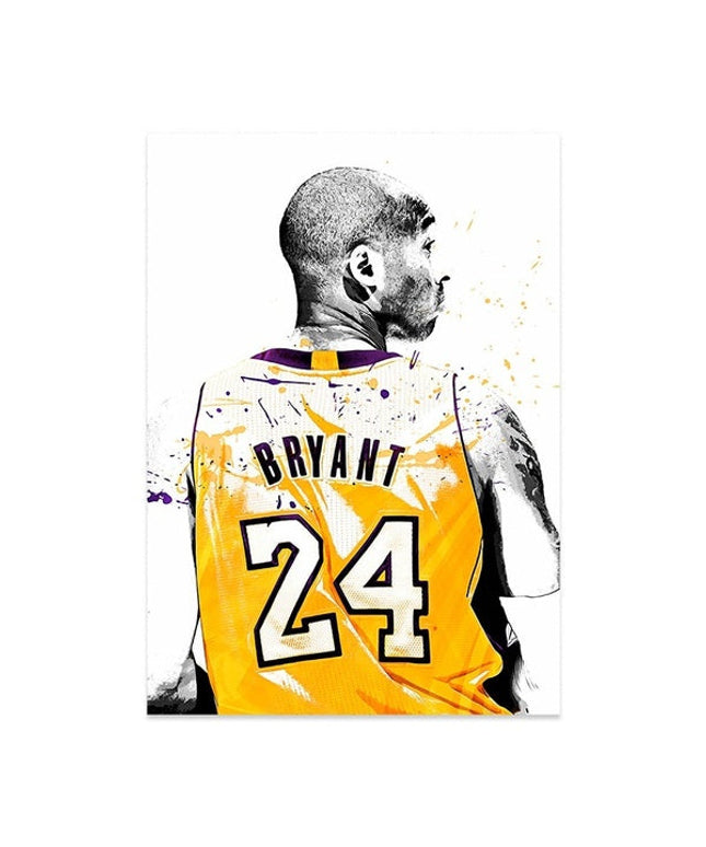 Copy of Kobe Bryant - Lakers Classic Move Art Canvas Print Wall Poster