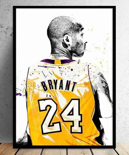 Copy of Kobe Bryant - Lakers Classic Move Art Canvas Print Wall Poster