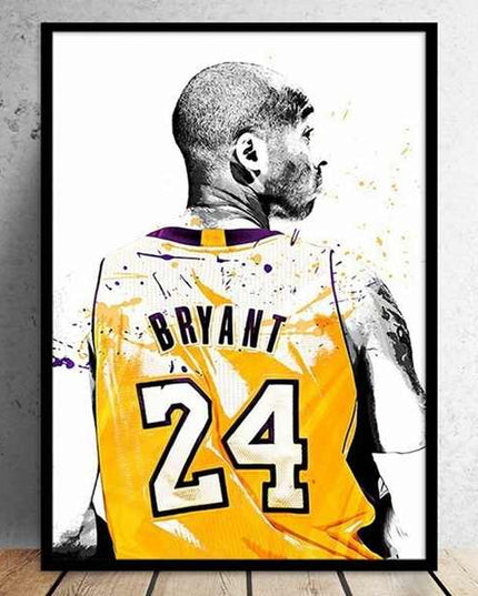 Copy of Kobe Bryant - Lakers Classic Move Art Canvas Print Wall Poster