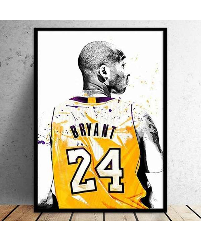 Copy of Kobe Bryant - Lakers Classic Move Art Canvas Print Wall Poster