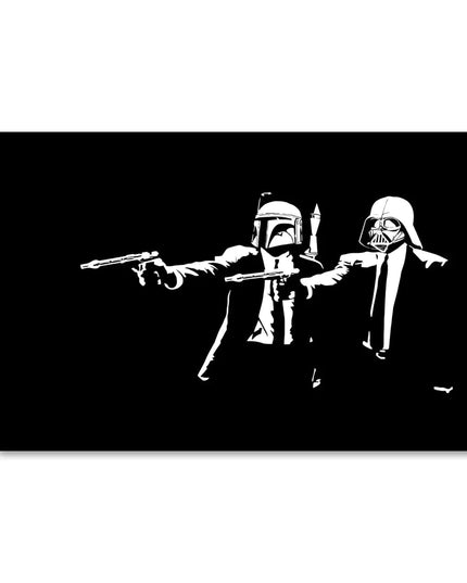 Galactic Banksy: Star Wars meets Pulp Fiction Poster Wall Poster