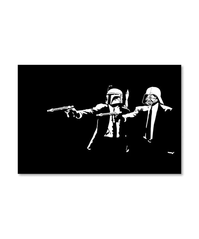 Galactic Banksy: Star Wars meets Pulp Fiction Poster Wall Poster