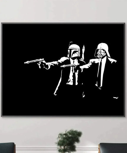 Galactic Banksy: Star Wars meets Pulp Fiction Poster Wall Poster
