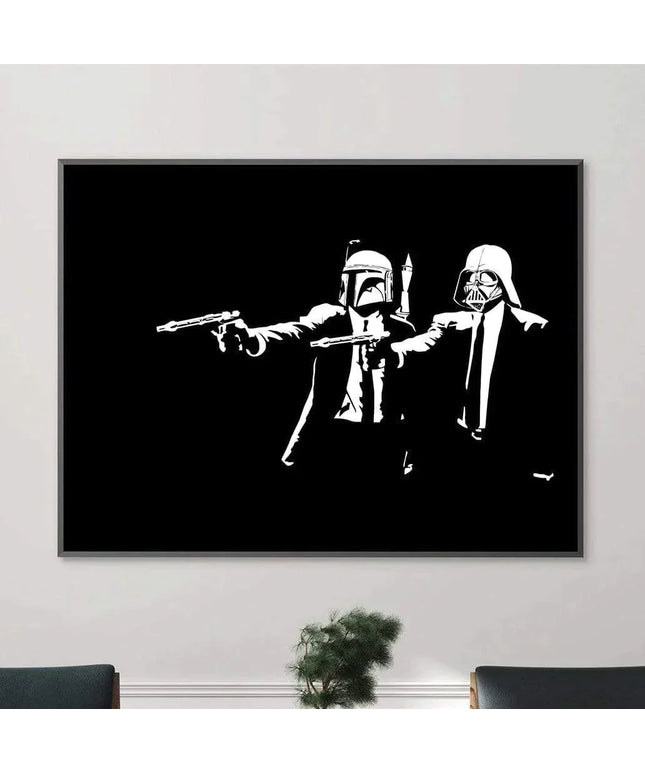 Galactic Banksy: Star Wars meets Pulp Fiction Poster Wall Poster