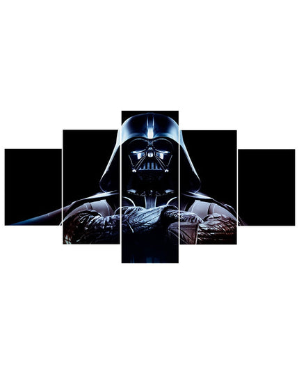 Galactic Clash: Star Wars Movie Stormtrooper & Jedi Knight Canvas Poster 