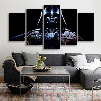 Galactic Clash: Star Wars Movie Stormtrooper & Jedi Knight Canvas Poster 