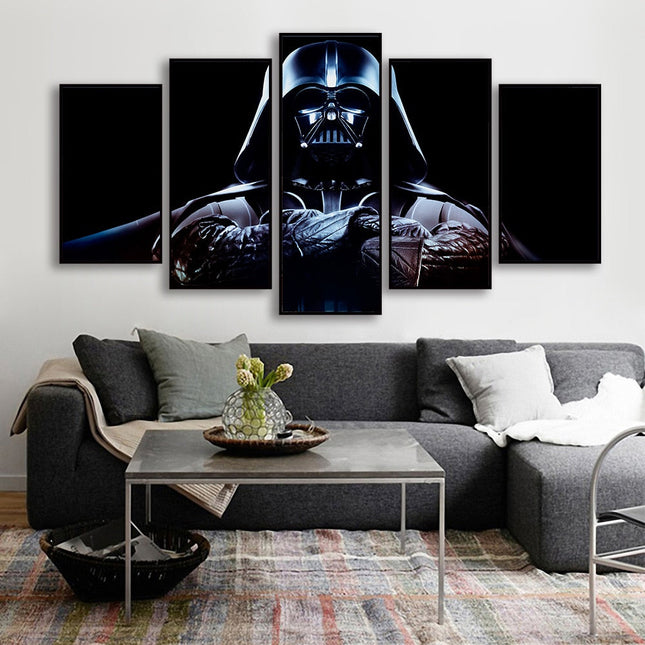 Galactic Clash: Star Wars Movie Stormtrooper & Jedi Knight Canvas Poster 