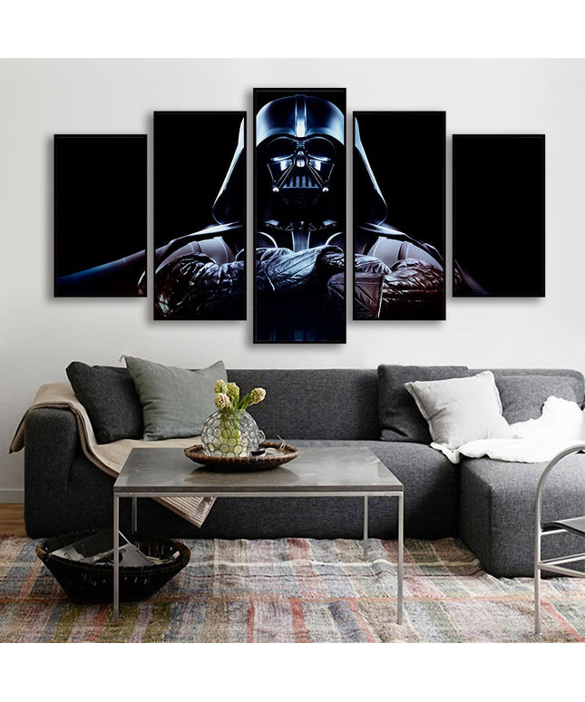 Galactic Clash: Star Wars Movie Stormtrooper & Jedi Knight Canvas Poster 