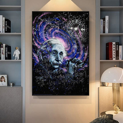 Genius Unveiled: Einstein Theory Canvas Poster 