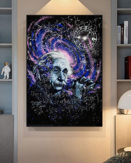 Genius Unveiled: Einstein Theory Canvas Poster 