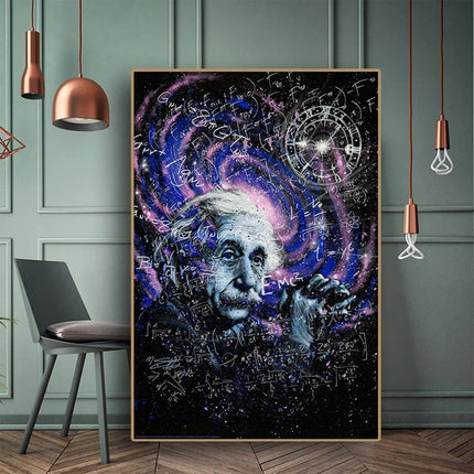 Genius Unveiled: Einstein Theory Canvas Poster 