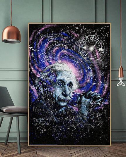 Genius Unveiled: Einstein Theory Canvas Poster 