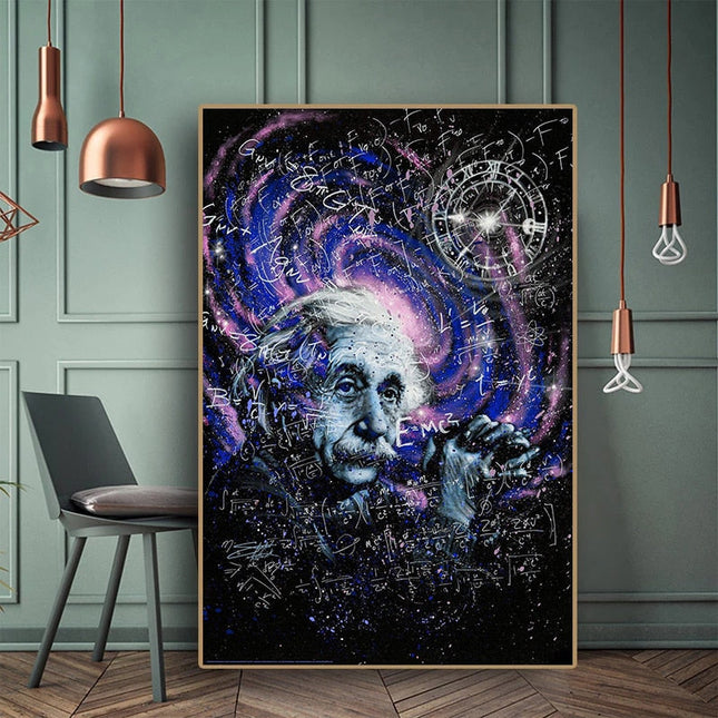Genius Unveiled: Einstein Theory Canvas Poster 