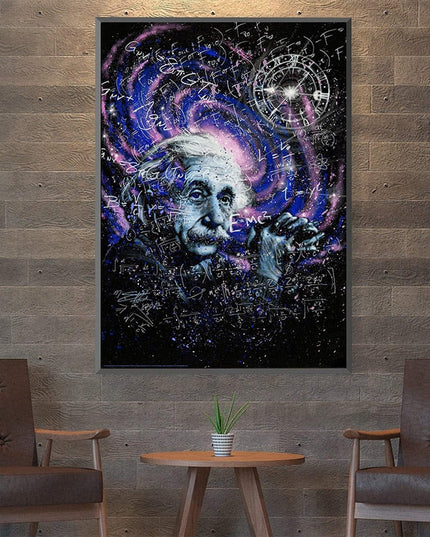 Genius Unveiled: Einstein Theory Canvas Poster 