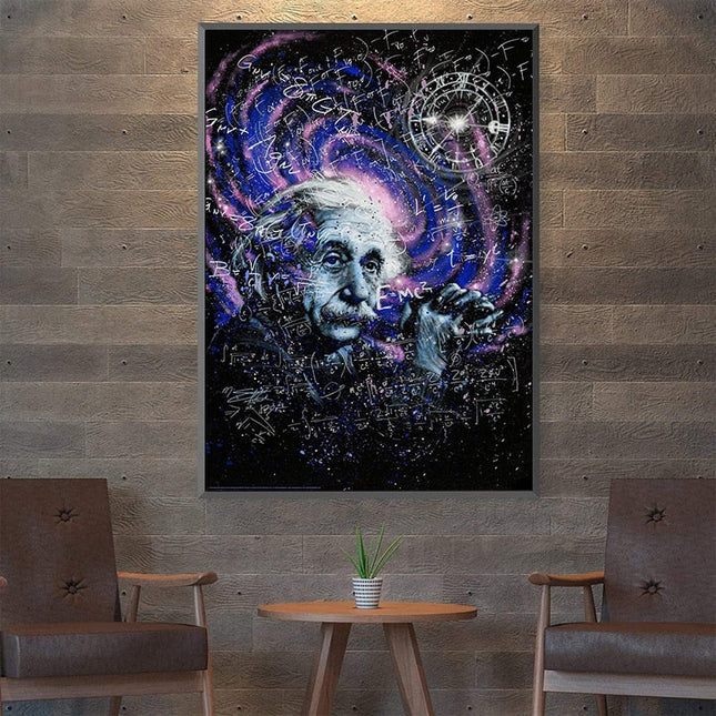 Genius Unveiled: Einstein Theory Canvas Poster 