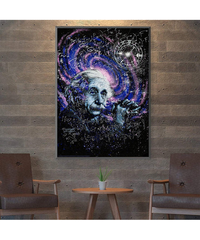 Genius Unveiled: Einstein Theory Canvas Poster 