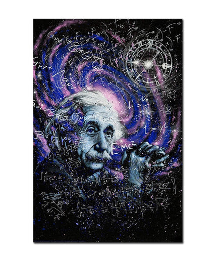 Genius Unveiled: Einstein Theory Canvas Poster 