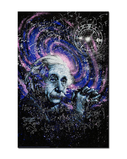 Genius Unveiled: Einstein Theory Canvas Poster 