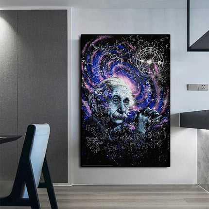 Genius Unveiled: Einstein Theory Canvas Poster 
