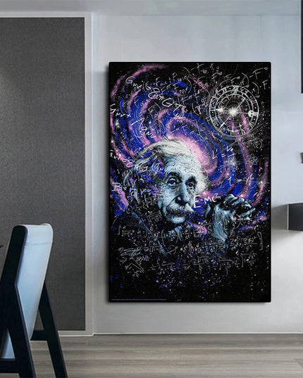 Genius Unveiled: Einstein Theory Canvas Poster 