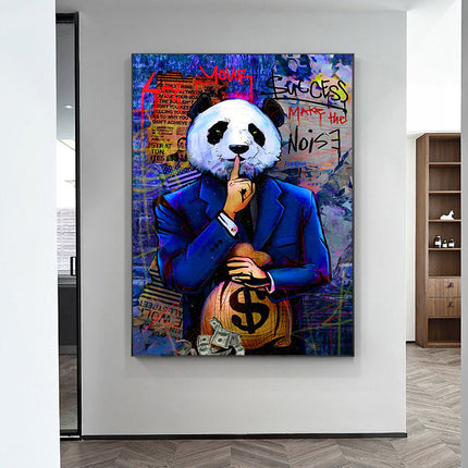 Gentleman Panda II Wall Poster