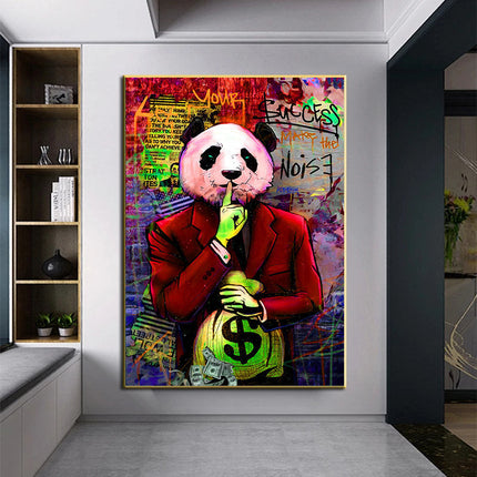 Gentleman Panda III Wall Poster