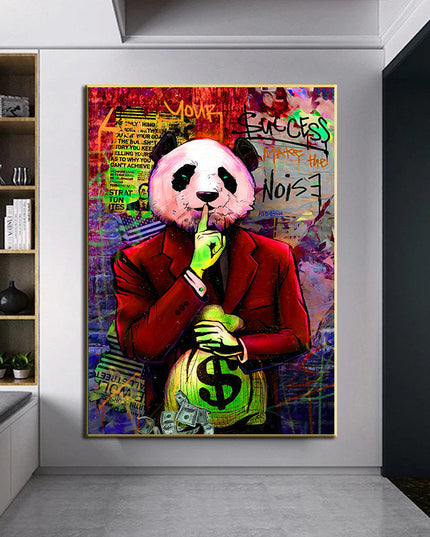 Gentleman Panda III Wall Poster