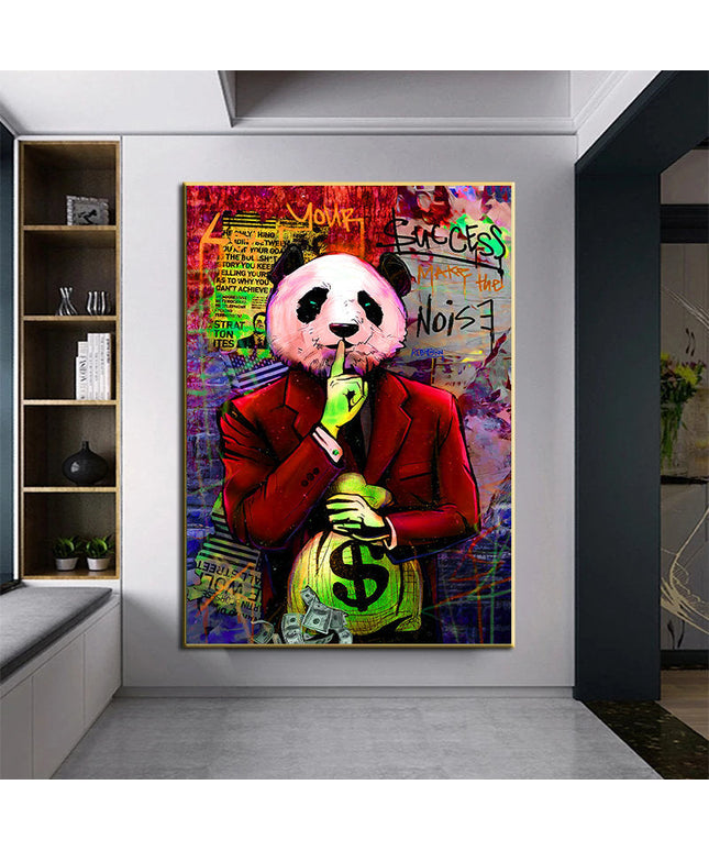 Gentleman Panda III Wall Poster