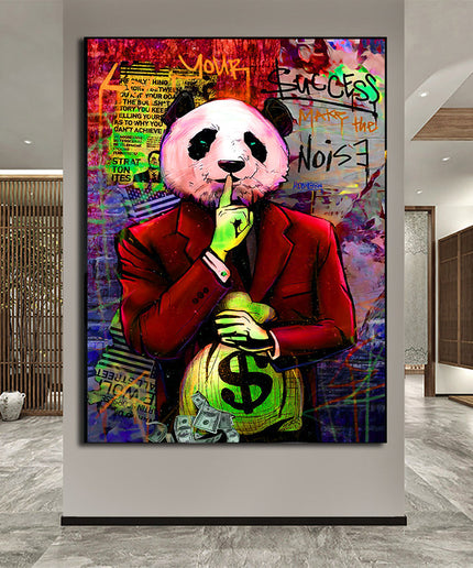 Gentleman Panda III Wall Poster