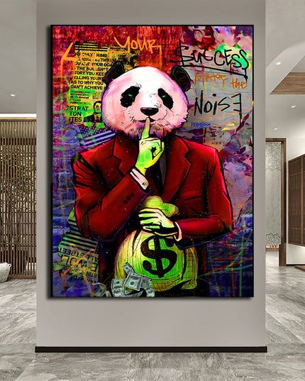Gentleman Panda III Wall Poster
