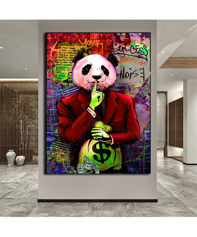 Gentleman Panda III Wall Poster