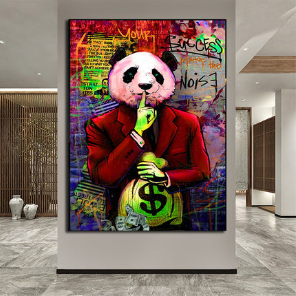 Gentleman Panda III Wall Poster