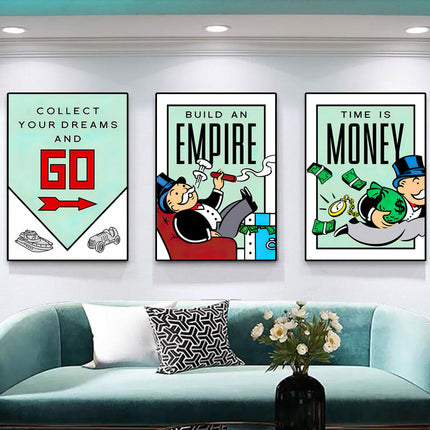 Get Inspired with Alec Monopoly Art Poster - Canvas Print