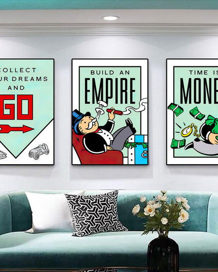 Get Inspired with Alec Monopoly Art Poster - Canvas Print