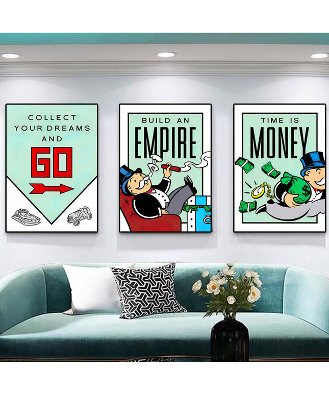 Get Inspired with Alec Monopoly Art Poster - Canvas Print