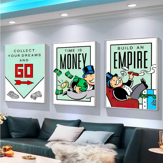 Get Inspired with Alec Monopoly Art Poster - Canvas Print