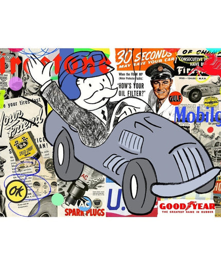 Get a Good Laugh with Alec's Hilarious Monopoly Art Poster - Canvas Print