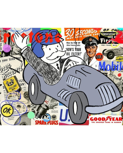 Get a Good Laugh with Alec's Hilarious Monopoly Art Poster - Canvas Print