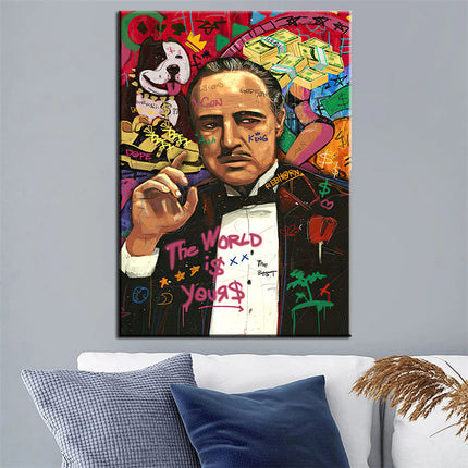 Godfather Pop Art Legends Canvas Print - Bold Artistic Wall Art