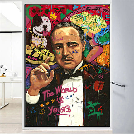 Godfather Pop Art Legends Canvas Print - Bold Artistic Wall Art