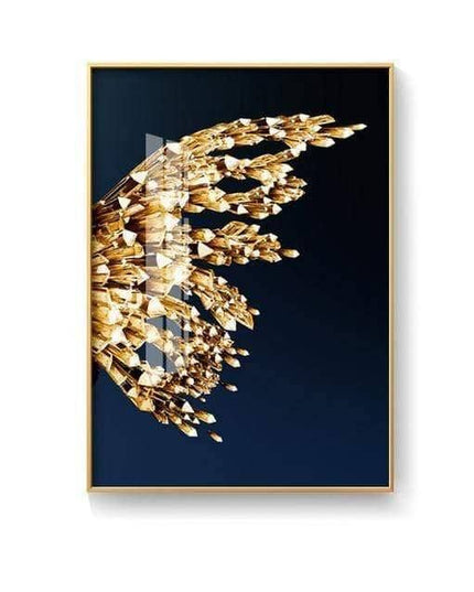 Golden Foil Butterfly Print - Playful & Eye-Catching Wall Decor