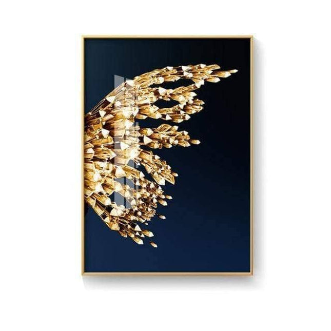 Golden Foil Butterfly Print - Playful & Eye-Catching Wall Decor