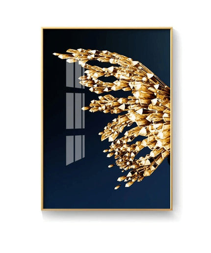 Golden Foil Butterfly Print - Playful & Eye-Catching Wall Decor