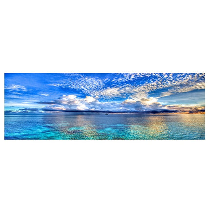 Golden Horizons: Sunsets Natural Sea Beach Canvas Poster 